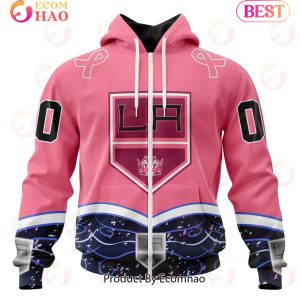 NHL Los Angeles Kings Specialized Unisex For Hockey Fights Cancer 3D Hoodie