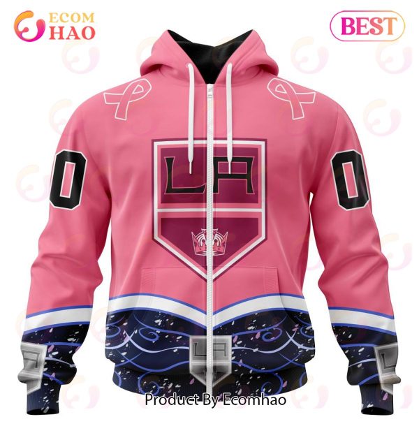 NHL Los Angeles Kings Specialized Unisex For Hockey Fights Cancer 3D Hoodie