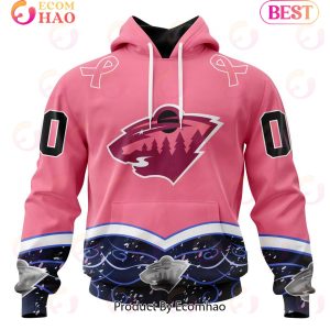 NHL Minnesota Wild Specialized Unisex For Hockey Fights Cancer 3D Hoodie