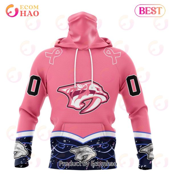 NHL Nashville Predators Specialized Unisex For Hockey Fights Cancer 3D Hoodie