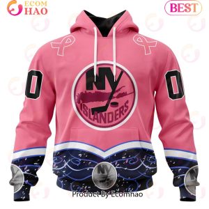 NHL New York Islanders Specialized Unisex For Hockey Fights Cancer 3D Hoodie