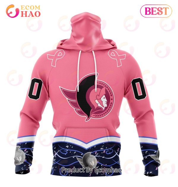 NHL Ottawa Senators Specialized Unisex For Hockey Fights Cancer 3D Hoodie