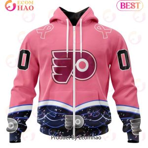 NHL Philadelphia Flyers Specialized Unisex For Hockey Fights Cancer 3D Hoodie