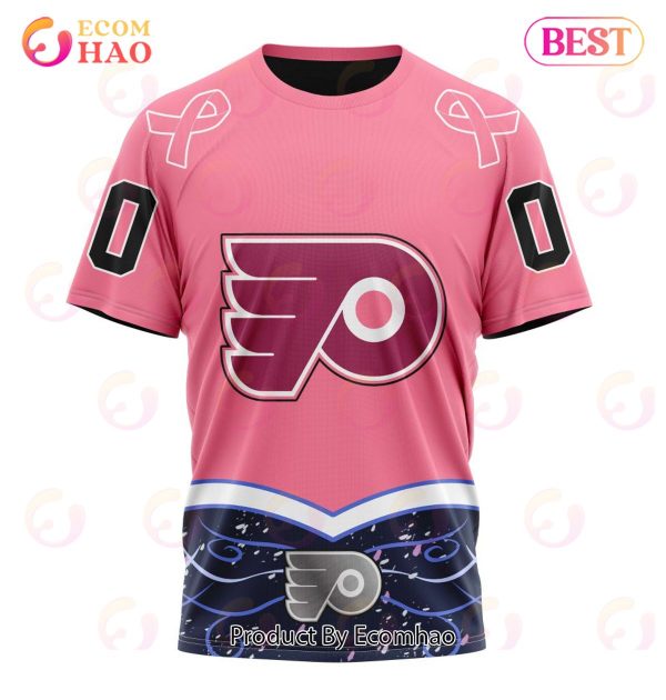 NHL Philadelphia Flyers Specialized Unisex For Hockey Fights Cancer 3D Hoodie