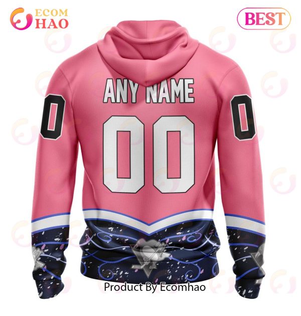NHL Pittsburgh Penguins Specialized Unisex For Hockey Fights Cancer 3D Hoodie