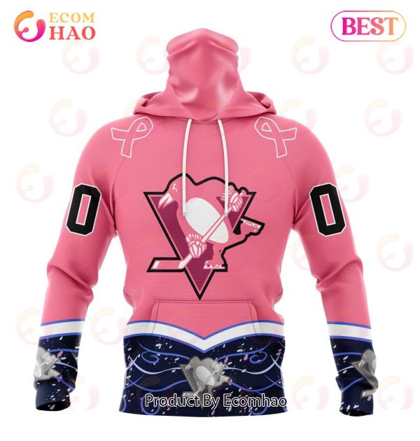 NHL Pittsburgh Penguins Specialized Unisex For Hockey Fights Cancer 3D Hoodie