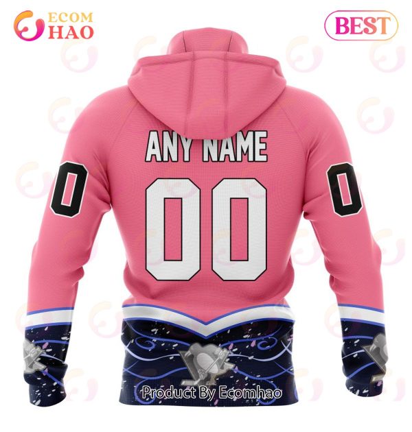 NHL Pittsburgh Penguins Specialized Unisex For Hockey Fights Cancer 3D Hoodie