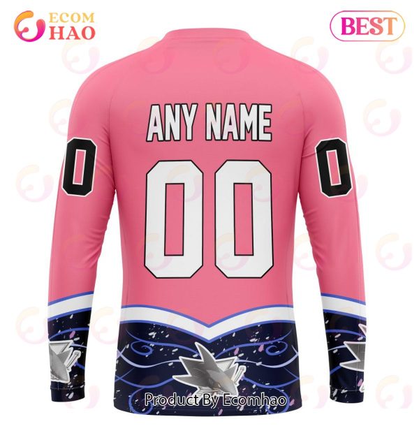 NHL San Jose Sharks Specialized Unisex For Hockey Fights Cancer 3D Hoodie