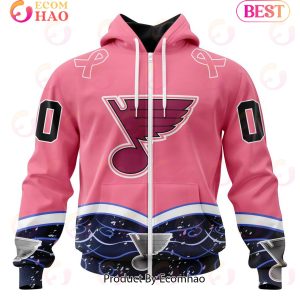 NHL St. Louis Blues Specialized Unisex For Hockey Fights Cancer 3D Hoodie