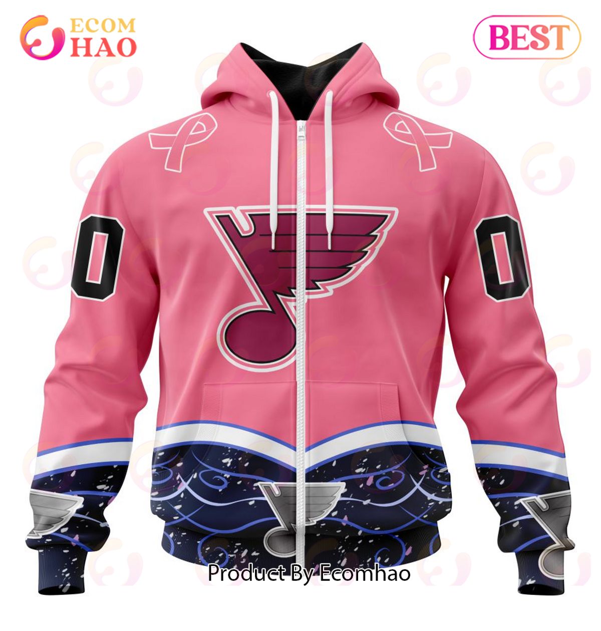 NHL St. Louis Blues Specialized Unisex For Hockey Fights Cancer 3D Hoodie