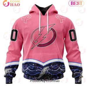 NHL Tampa Bay Lightning Specialized Unisex For Hockey Fights Cancer 3D Hoodie