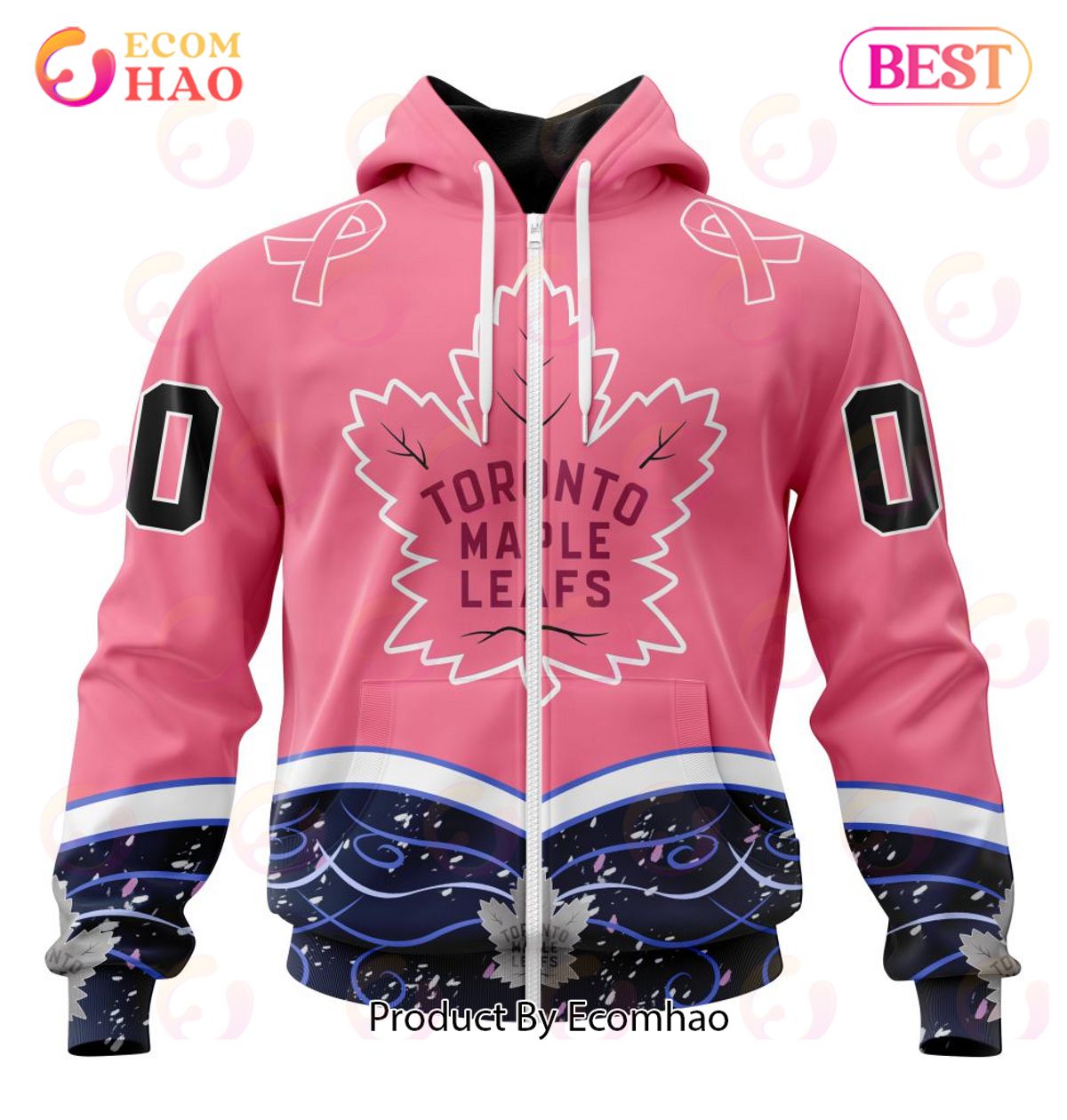 NHL Toronto Maple Leafs Specialized Unisex For Hockey Fights Cancer 3D Hoodie