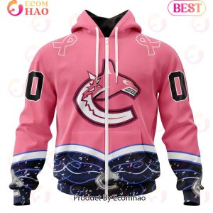 NHL Vancouver Canucks Specialized Unisex For Hockey Fights Cancer 3D Hoodie