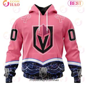 NHL Vegas Golden Knights Specialized Unisex For Hockey Fights Cancer 3D Hoodie