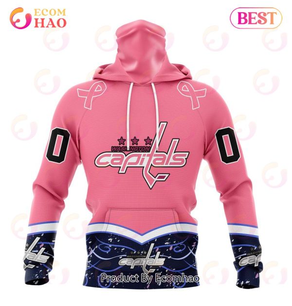 NHL Washington Capitals Specialized Unisex For Hockey Fights Cancer 3D Hoodie