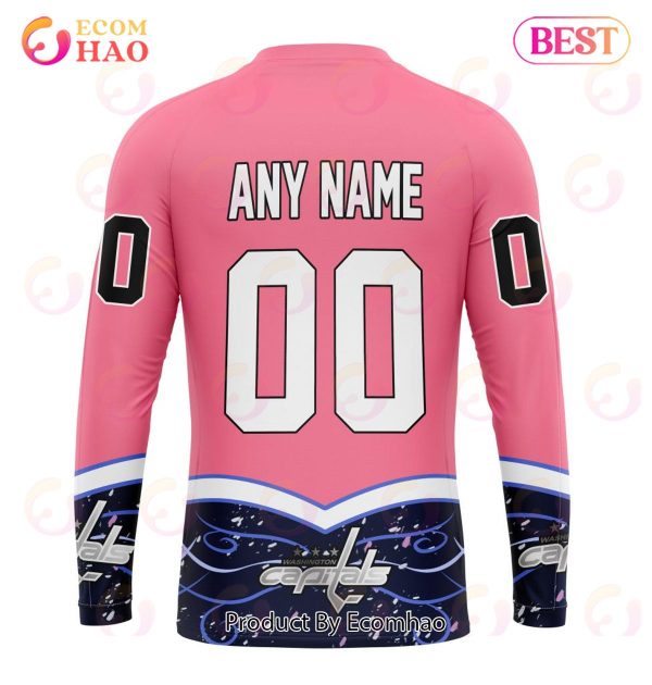 NHL Washington Capitals Specialized Unisex For Hockey Fights Cancer 3D Hoodie
