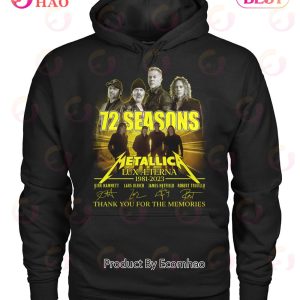 72 Seasons Metallick Lux Aeterna 1981 – 2023 Thank You For The Memories T-Shirt
