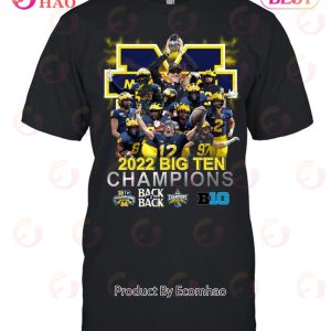 Michigan 2022 Big Ten Champions Back Back Unisex T-Shirt