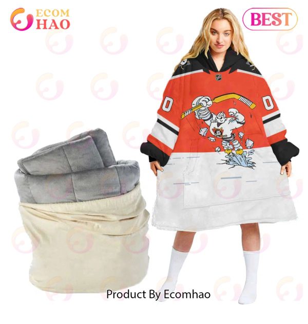 NHL Anaheim Ducks Personalized Oodie Blanket Hoodie Snuggie Hoodies For All Family