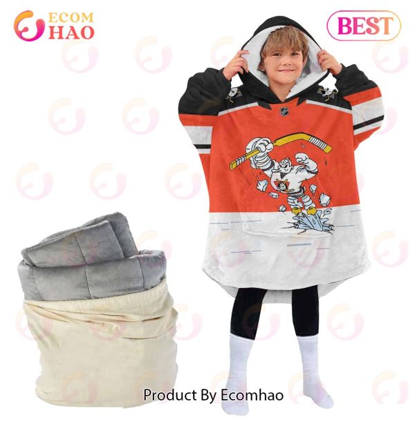 NHL Anaheim Ducks Personalized Oodie Blanket Hoodie Snuggie Hoodies For All Family