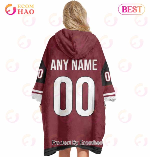 NHL Arizona Coyotes Personalized Oodie Blanket Hoodie Snuggie Hoodies For All Family