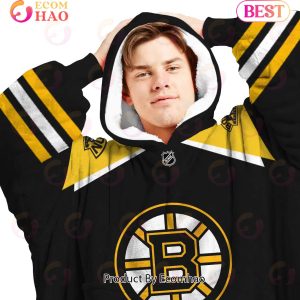 NHL Boston Bruins Personalized Oodie Blanket Hoodie Snuggie Hoodies For All Family