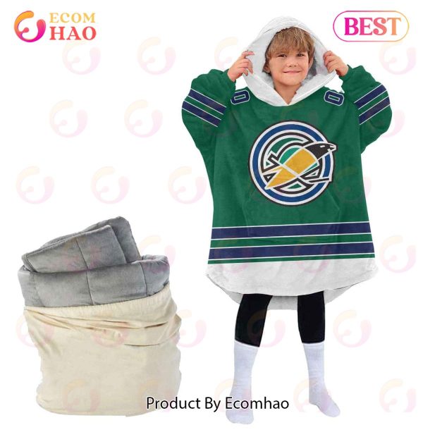 NHL California Golden Seals Personalized Oodie Blanket Hoodie Snuggie Hoodies For All Family