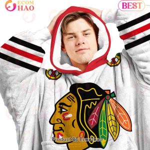 NHL Chicago blackhawks Personalized Oodie Blanket Hoodie Snuggie Hoodies For All Family