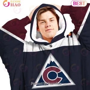 NHL Colorado Avalanche Personalized Oodie Blanket Hoodie Snuggie Hoodies For All Family