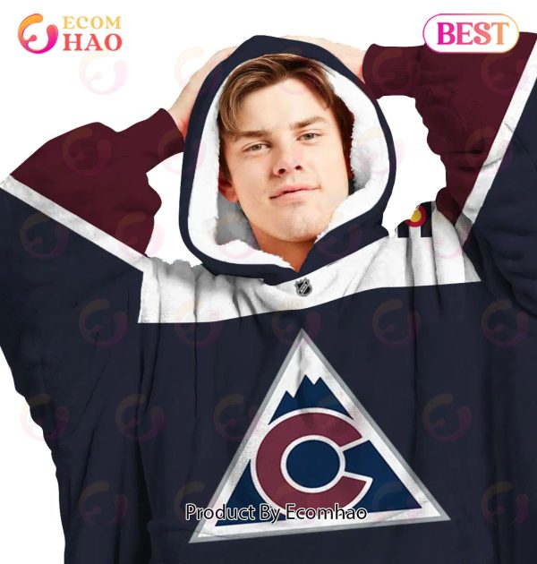 NHL Colorado Avalanche Personalized Oodie Blanket Hoodie Snuggie Hoodies For All Family