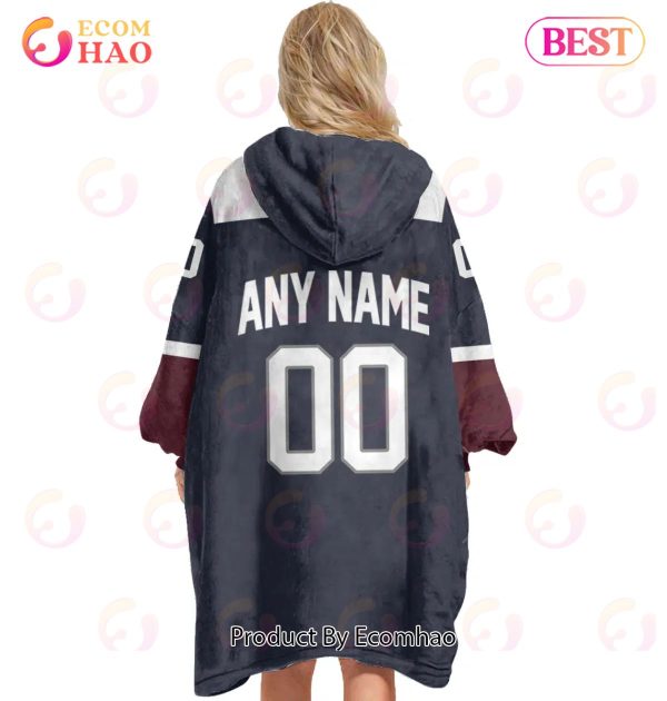NHL Colorado Avalanche Personalized Oodie Blanket Hoodie Snuggie Hoodies For All Family