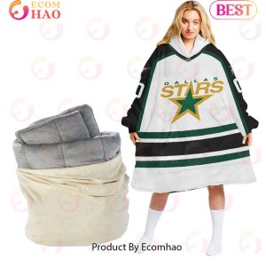 NHL Dallas Stars Personalized Oodie Blanket Hoodie Snuggie Hoodies For All Family