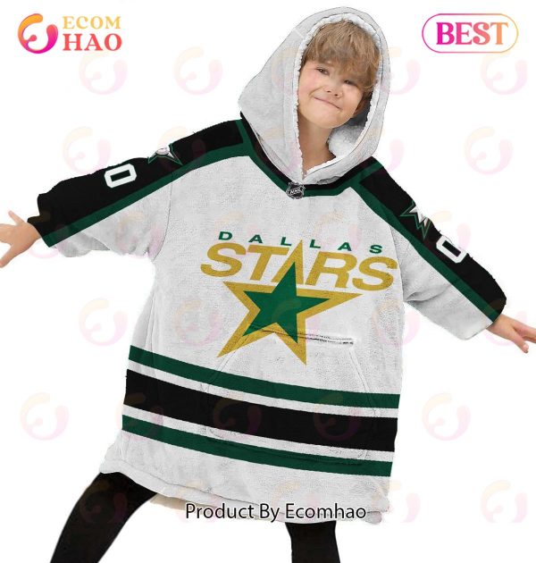 NHL Dallas Stars Personalized Oodie Blanket Hoodie Snuggie Hoodies For All Family