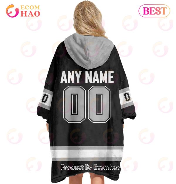 NHL Los Angeles Kings Personalized Oodie Blanket Hoodie Snuggie Hoodies For All Family