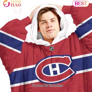 NHL Montreal Canadiens Personalized Oodie Blanket Hoodie Snuggie Hoodies For All Family