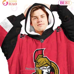 NHL Ottawa Senators Personalized Oodie Blanket Hoodie Snuggie Hoodies For All Family
