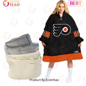 NHL Philadelphia Flyers Personalized Oodie Blanket Hoodie Snuggie Hoodies For All Family