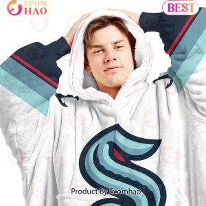 NHL Seattle Kraken Personalized Oodie Blanket Hoodie Snuggie Hoodies For All Family