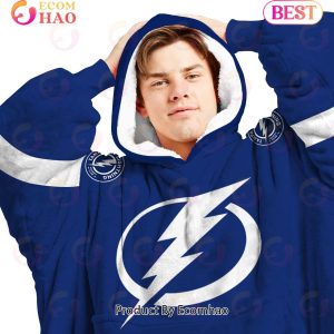 NHL Tampa bay lightning Personalized Oodie Blanket Hoodie Snuggie Hoodies For All Family
