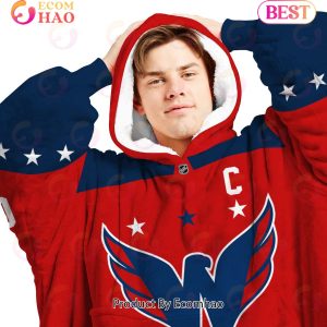 NHL Washington Capitals Personalized Oodie Blanket Hoodie Snuggie Hoodies For All Family