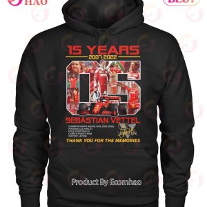 15 Years 2007 – 2022 Sebastian Vettel Thank You For The Memories T-Shirt