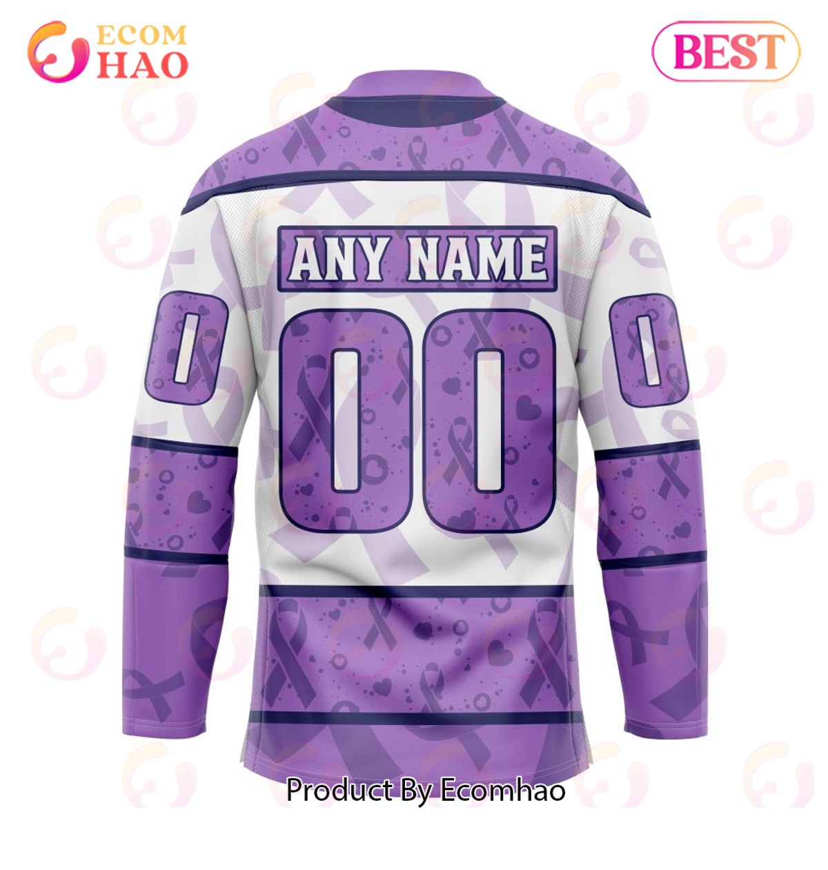 NHL Anaheim Ducks Special Lavender Fight Cancer Hockey Jersey