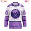 NHL Calgary Flames Special Lavender Fight Cancer Hockey Jersey