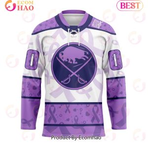 NHL Buffalo Sabres Special Lavender Fight Cancer Hockey Jersey