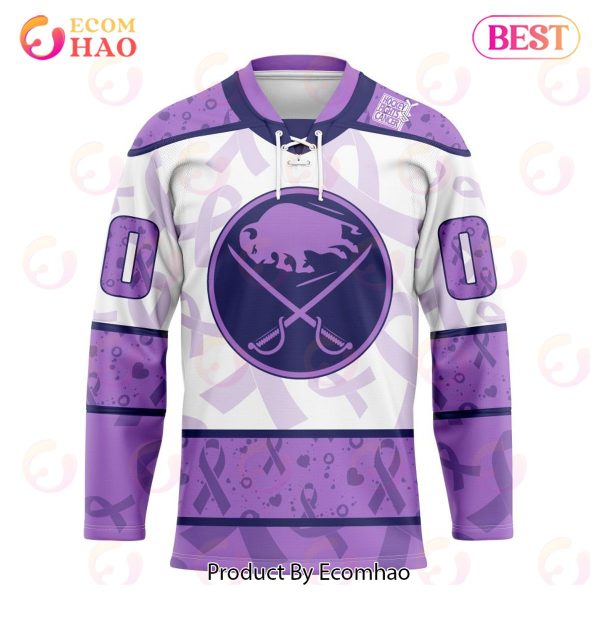 NHL Buffalo Sabres Special Lavender Fight Cancer Hockey Jersey