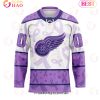 NHL Edmonton Oilers Special Lavender Fight Cancer Hockey Jersey