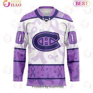 NHL Montreal Canadiens Special Lavender Fight Cancer Hockey Jersey