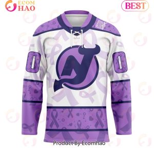 NHL New Jersey Devils Special Lavender Fight Cancer Hockey Jersey