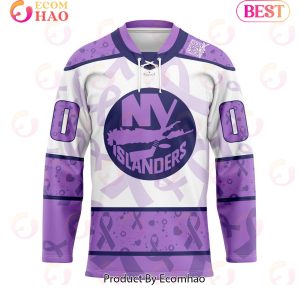 NHL New York Islanders Special Lavender Fight Cancer Hockey Jersey