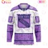 NHL Ottawa Senators Special Lavender Fight Cancer Hockey Jersey